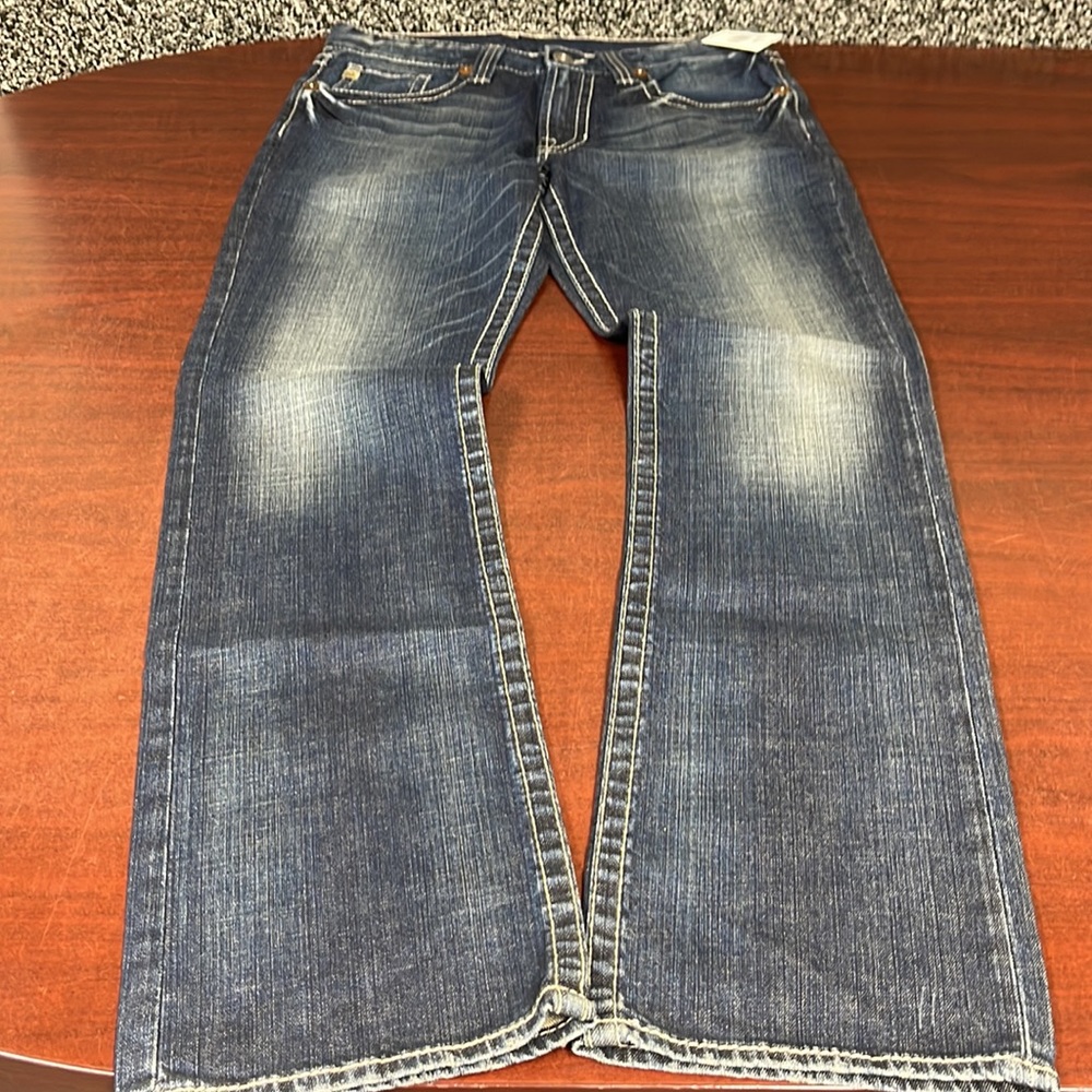 NWT Big Star Union Vintage Thick Stitch Embroidered Distressed